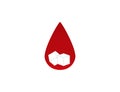 Blood, sugar, drop icon. Vector illustration. Royalty Free Stock Photo