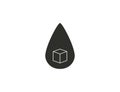 Blood, sugar, drop icon. Vector illustration. Royalty Free Stock Photo