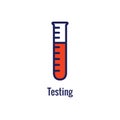 Blood testing and work icon showing one aspect of blood draw process Royalty Free Stock Photo