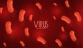 Blood virus or bacteria infection disease background Royalty Free Stock Photo