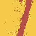 Blood on a yellow Royalty Free Stock Photo
