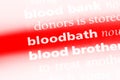 bloodbath Royalty Free Stock Photo