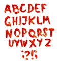 Bloodly alphabet