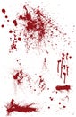 Bloodstain Set Royalty Free Stock Photo