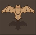 Bloodsucking Bat vector Royalty Free Stock Photo