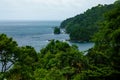 View of the Bloody Bay from the Caribean Island of Tobago Royalty Free Stock Photo