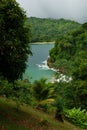 View of the Bloody Bay from the Caribean Island of Tobago Royalty Free Stock Photo