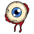 Bloody eye illustration as a Halloween theme Royalty Free Stock Photo