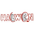 Bloody Halloween lettering for decorating your home on a festive Halloween night