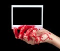 Bloody Instant Photo I Royalty Free Stock Photo