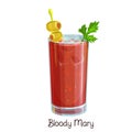 Bloody mary cocktail Royalty Free Stock Photo