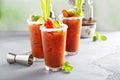 Bloody mary cocktails for brunch Royalty Free Stock Photo