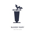 bloody mary icon on white background. Simple element illustration from Drinks concept Royalty Free Stock Photo