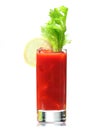 Bloody mary with lemon wedge Royalty Free Stock Photo