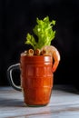 Bloody Mary Shrimp Garnish Royalty Free Stock Photo