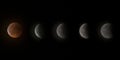 Bloody moon total eclips Royalty Free Stock Photo