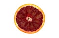 Bloody orange on a white background. Royalty Free Stock Photo
