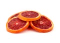 Bloody orange on a white background. Royalty Free Stock Photo