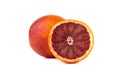 Bloody orange on a white background. Royalty Free Stock Photo