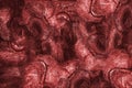Bloody red color fingerprint background pattern, texture of finger skin