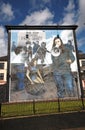 Bloody Sunday wall-paintings in Londonderry