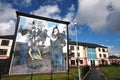 Bloody Sunday wall-paintings road in Londonderry