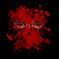 Bloody werewolf abstract background