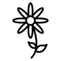 Bloom daisy, daisy Vector Icon which can easily edit Royalty Free Stock Photo