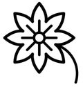 Bloom Vector Icon which can easily modified or edit Royalty Free Stock Photo
