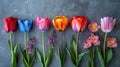 Blooming Beauty: A Collection of Colorful Spring Flowers Royalty Free Stock Photo