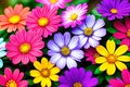 Blooming Beauty A Colorful Spring Garden.AI Generated