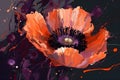 Blooming brilliance, a captivating background of vibrant poppy blooms