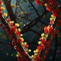 Blooming Cherry flower on the tree Royalty Free Stock Photo