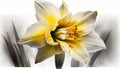 Blooming Daffodil: A Delicate and Joyful Watercolor Painting