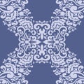 Blooming leaves and flowers seamless patterns