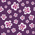 Blooming pelargonium. Seamless pattern for design