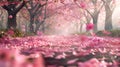 Blooming Pink Forest