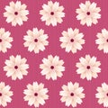 Blooming sakura flowers. Vector seamless pattern. Royalty Free Stock Photo