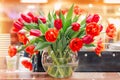 Tulips in a vase