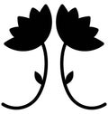 Blooming Vector Icon which can easily modified or edit