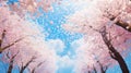 blooms bright spring background