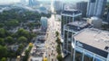 Bloor Street West Aerial Overhead Toronto Canada Islington Buildings