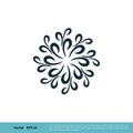 Blossom Flower Ornamental Decoration Icon Vector Logo Template Illustration Design. Vector EPS 10 Royalty Free Stock Photo