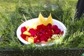 Blossom leaves at a funeral