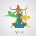 Blossom, Lotus, flower, yoga, vector illustration, app, banner