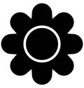 Blossom Vector Icon which can easily modified or edit Royalty Free Stock Photo