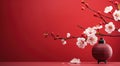 blossoms in vase cherry blossom in a vase blossom in vase Royalty Free Stock Photo