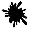 Blot Ink spot Paint splash icon black color vector illustration flat style image