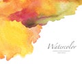 Blot watercolor painted background. Royalty Free Stock Photo
