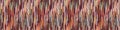 Blotched Space Dyed Ombre Background. Banner Texture. Mottled Line Effect Seamless Border Pattern. Vibrant Vertical Stripe